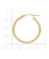 ფოტო #5 პროდუქტის Small Weave Texture Wide Tube Hoop Earrings in 14k Gold, 7/8"