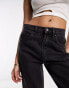 Фото #4 товара JDY high waisted wide leg jeans in dark grey