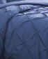 Фото #6 товара Pintuck 3 Piece Duvet Cover and Sham Set, Full/Queen
