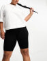 Фото #2 товара ASOS DESIGN Curve basic legging shorts in black