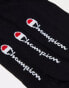 Champion crew socks in black 3 pack