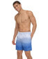 ფოტო #1 პროდუქტის Men's Gradient Dot Print 7" Volley Swim Trunks