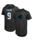 Фото #1 товара Men's Threads Bryce Young Black Carolina Panthers Player Name and Number Tri-Blend Hoodie T-shirt