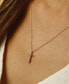 Фото #2 товара Macy's solid Cross Necklace Set in 14k Yellow, White or Rose Gold