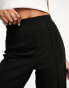 Vero Moda Petite pin tuck wide leg trouser in black Черный, XL - EU 42 - фото #4