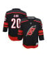 Фото #4 товара Youth Boys and Girls Sebastian Aho Black Carolina Hurricanes Home Replica Player Jersey