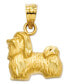 ფოტო #1 პროდუქტის 14k Gold Charm, Shih Tzu Charm