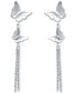 ფოტო #5 პროდუქტის Double Butterfly Chain Drop Earrings, Created for Macy's