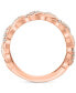 ფოტო #3 პროდუქტის EFFY® Diamond Chain Link Inspired Statement Ring (7/8 ct. t.w.) in 14k Rose Gold