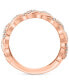 EFFY® Diamond Chain Link Inspired Statement Ring (7/8 ct. t.w.) in 14k Rose Gold