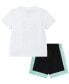 ფოტო #9 პროდუქტის Little Boys Galaxy Tee and Shorts Set