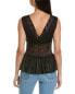 Фото #2 товара Reveriee Lace Insert Top Women's