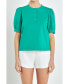 ფოტო #1 პროდუქტის Women's Mixed Media Top