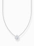 Фото #1 товара Thomas Sabo KE2210-051-14-L45V Silver necklace w. white zirconia pendant