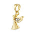 Фото #2 товара Silver - Plated Aban Angel Pendant with Clear Brilliance Zirconia MW1573PGP