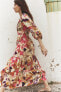 Фото #1 товара Платье из поплина с принтом ZARA
