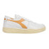 Фото #1 товара Diadora Mi Basket Row Cut Lace Up Mens White Sneakers Casual Shoes 176282-C9597