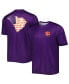 Фото #1 товара Men's Purple Clemson Tigers Terminal Tackle State Omni-Shade T-Shirt