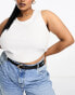 Фото #8 товара ASOS DESIGN Curve skinny waist and hip jeans belt - BLACK