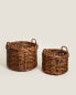 Large chunky rattan basket