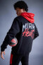 Fit Nba Miami Heat Regular Fit Kapüşonlu Kalın Sweatshirt