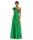 ფოტო #1 პროდუქტის Women's Pleated One Shoulder Chiffon Gown