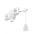 PAULMANN 91386, Pendant light adaptor, Ceiling, White, Metal, Plastic, 1150 W, 96 mm