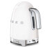 Фото #11 товара SMEG electric kettle KLF04WHEU (White) - 1.7 L - 2400 W - White - Plastic - Stainless steel - Adjustable thermostat - Water level indicator