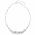 Luxury silver necklace with crystals 32028.2