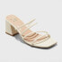 Фото #1 товара Women's Blakely Mule Heels with Memory Foam Insole - A New Day Cream 5.5