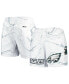 Фото #1 товара Men's White Philadelphia Eagles Allover Marble Print Shorts