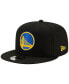 Фото #2 товара Men's Black Golden State Warriors Official Team Color 9FIFTY Snapback Hat