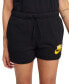 ფოტო #1 პროდუქტის Women's Sportswear Club French Terry Graphic Fleece Shorts