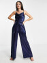 Фото #4 товара Little Mistress jumpsuit in navy