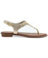 Фото #2 товара Women's MK Plate Flat Thong Sandals