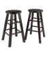 Фото #1 товара Element 2 Piece Wood Counter Stool Set