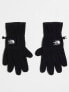 The North Face Etip heavyweight touchscreen compatible fleece gloves in black