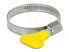 Delock 19517 - Butterfly clamp - Yellow - Plastic - Stainless steel - Polybag - 3.2 cm - 5 cm