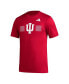 Фото #3 товара Men's Crimson Indiana Hoosiers Pregame AEROREADY T-shirt