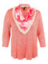 Фото #1 товара Топ Style & Co Scoop Neck Scarf Pink