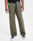 ფოტო #1 პროდუქტის Men's Regular Fit Belted Pants