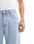 Фото #3 товара DTT rigid baggy fit jeans in light blue