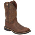 Фото #2 товара Justin Boots Fireman Square Toe Cowboy Mens Brown Casual Boots GR9050