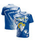 ფოტო #2 პროდუქტის Men's NFL X Staple Royal Los Angeles Rams Team Slogan All Over Print Short Sleeve T-shirt
