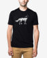 Фото #1 товара Men's Premium Blend Word Art Howling Wolf T-shirt