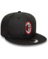 ფოტო #2 პროდუქტის Men's Black AC Milan Ripstop 9FIFTY Snapback Hat