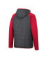 Фото #2 товара Men's Charcoal, Red Wisconsin Badgers Good On You Raglan Full-Zip Jacket