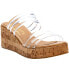 Фото #2 товара COCONUTS by Matisse Mecca Clear Wedge Womens Clear Casual Sandals MECCA-888