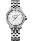 ფოტო #1 პროდუქტის Women's Swiss Tango Diamond-Accent Stainless Steel Bracelet Watch 30mm