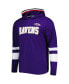 Фото #3 товара Men's Purple, White Baltimore Ravens Alex Long Sleeve Hoodie T-shirt